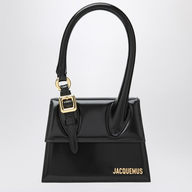 JACQUEMUS Medium black Chiquito bag with buckle