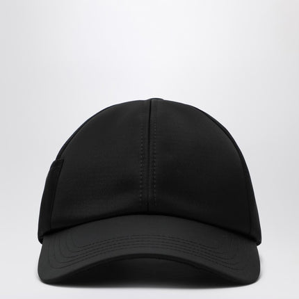 JACQUEMUS Black Ovalie baseball cap