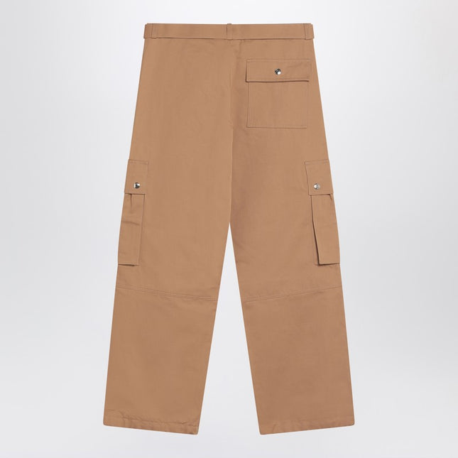 JACQUEMUS Camel-coloured cargo trousers