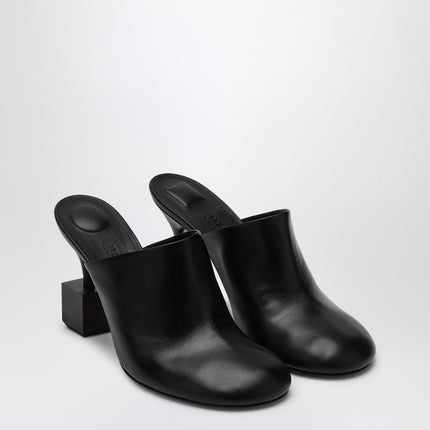 JACQUEMUS Black mule with geometric heel