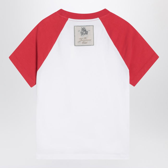 JACQUEMUS Baseball white/red T-shirt