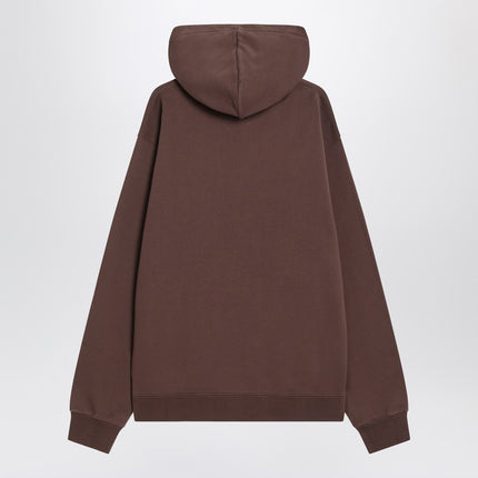 JACQUEMUS Brown cotton hoodie