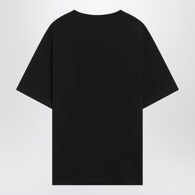 JACQUEMUS Black cotton crew neck T-shirt