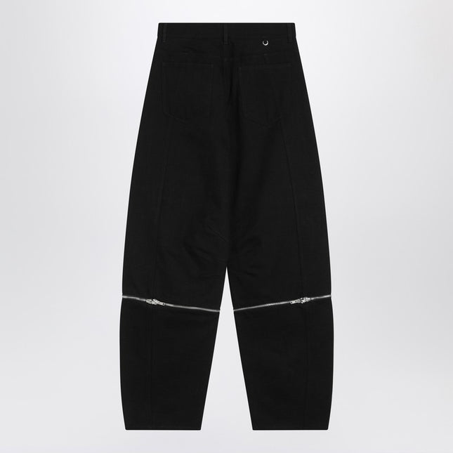 Moncler X Willow Smith Black trousers with zip detail