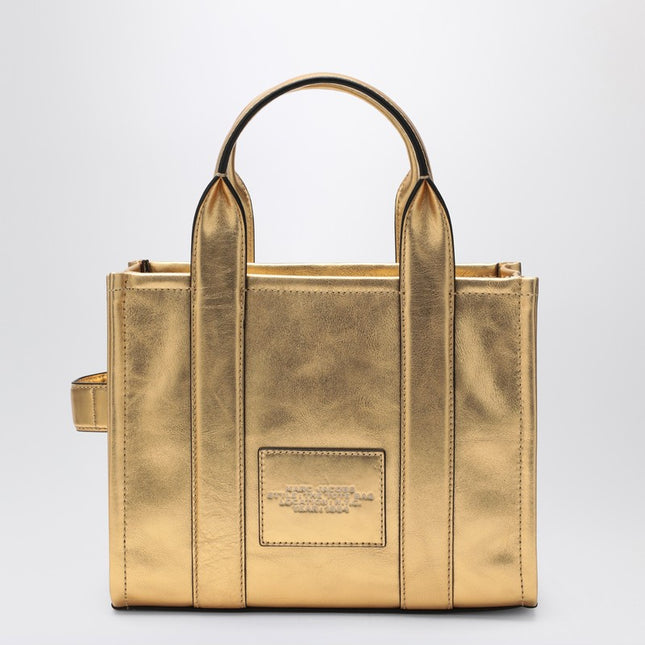 Marc Jacobs Gold leather The Small Tote Bag