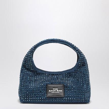 Marc Jacobs Borsa The Mini Sack in denim with rhinestones