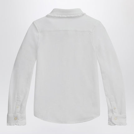 Polo Ralph Lauren White Oxford shirt with ruffles