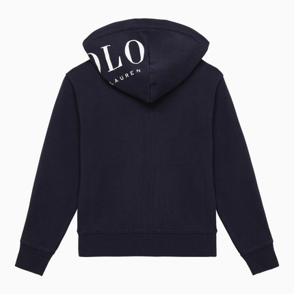 Polo Ralph Lauren Navy blue cotton zip sweatshirt