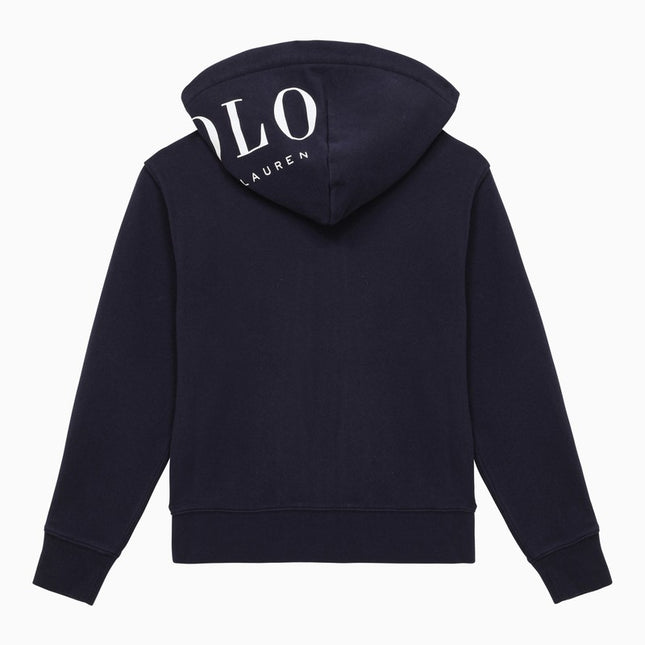 Polo Ralph Lauren Navy blue cotton zip sweatshirt