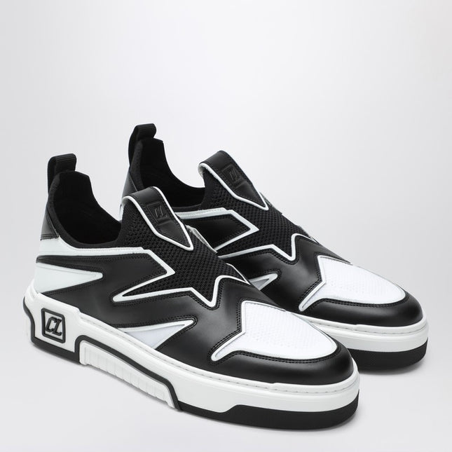 Christian Louboutin Astroflash black leather and textile sneakers