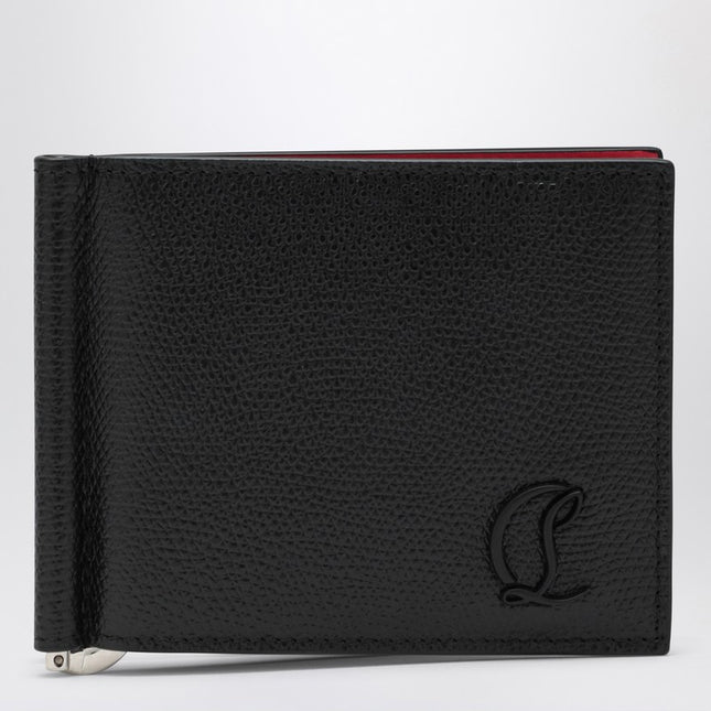 Christian Louboutin Mooncrest black leather card holder