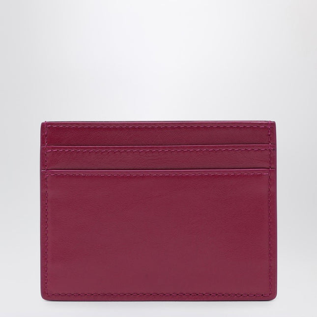 Saint Laurent Fuchsia leather credit card holder