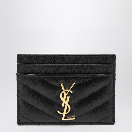 Saint Laurent Black Monogram credit card holder