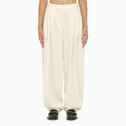 Stella McCartney Cream wool baggy trousers