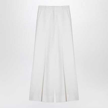 Stella McCartney Cream-coloured wool flared trousers