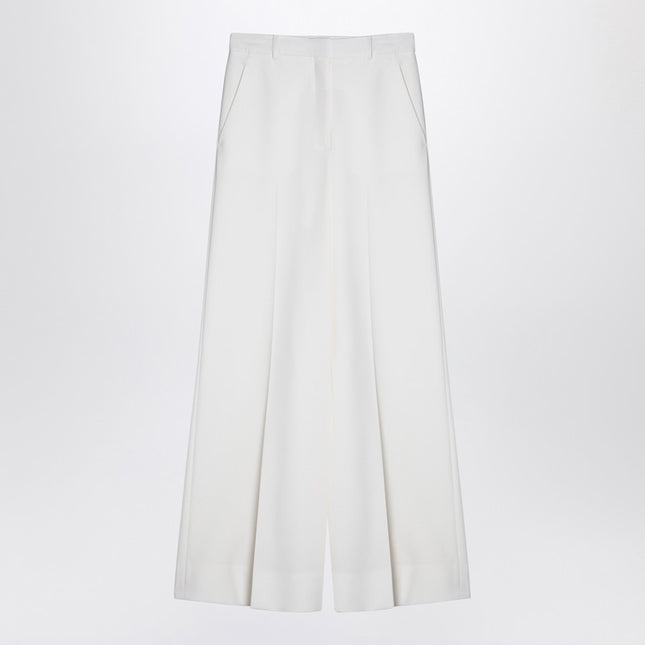 Stella McCartney Cream-coloured wool flared trousers
