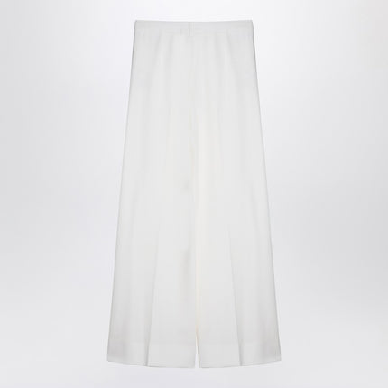 Stella McCartney Cream-coloured wool flared trousers