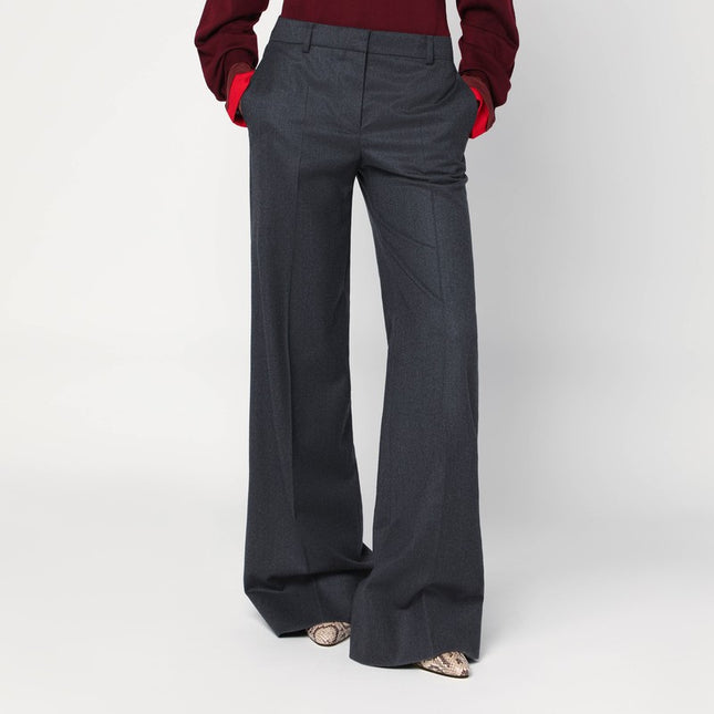 Stella McCartney Wide grey wool trousers