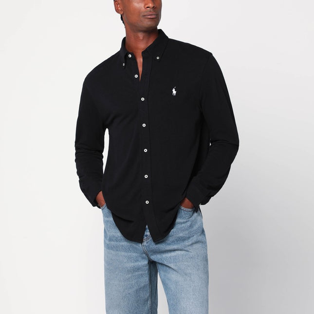 Polo Ralph Lauren Black featherweight mesh shirt
