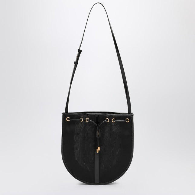 Saint Laurent Black mesh shoulder bag