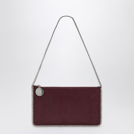 Stella McCartney Falabella Plum coloured clutched shoulder bag
