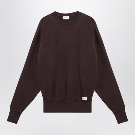 Saint Laurent Taupe coloured plush cotton sweatshirt