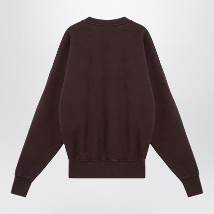 Saint Laurent Taupe coloured plush cotton sweatshirt