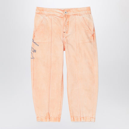 Burberry Light pink denim jeans with EKD