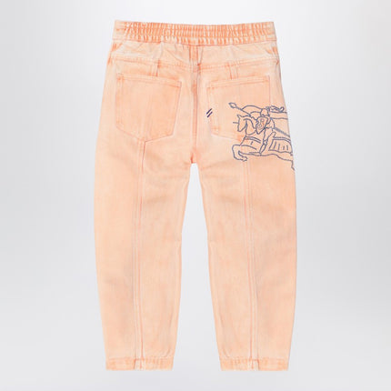 Burberry Light pink denim jeans with EKD