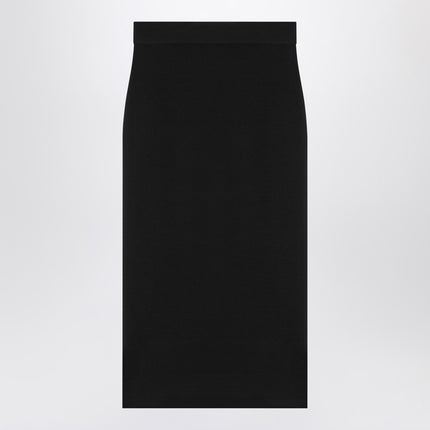 Saint Laurent Black wool pencil skirt