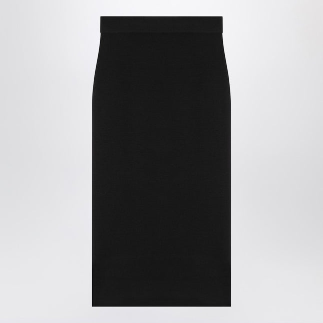 Saint Laurent Black wool pencil skirt