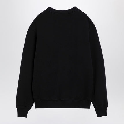 Burberry Black cotton crew-neck sweatshirt with logo