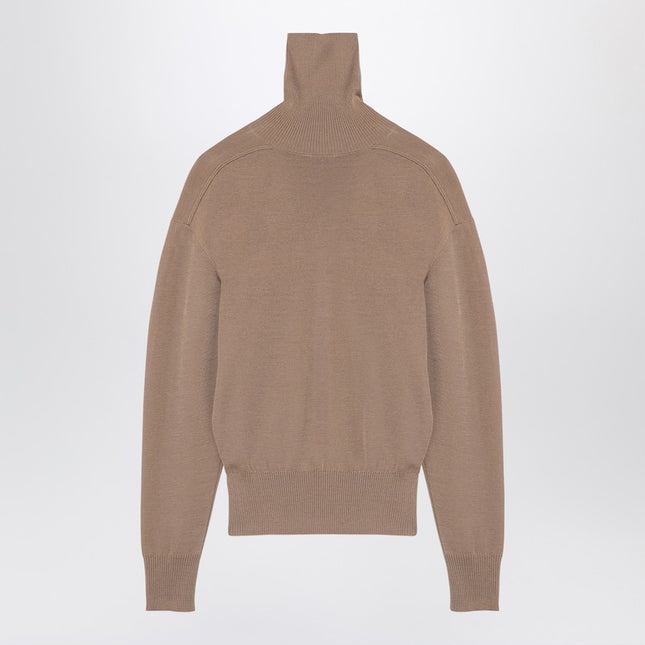 Burberry Beige wool turtleneck sweater