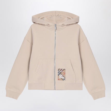 Burberry Light beige zipped sweatshirt