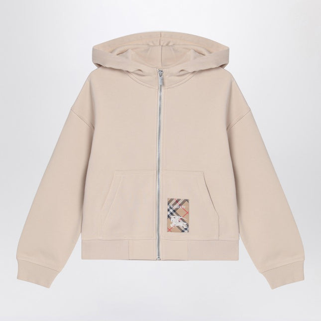 Burberry Light beige zipped sweatshirt
