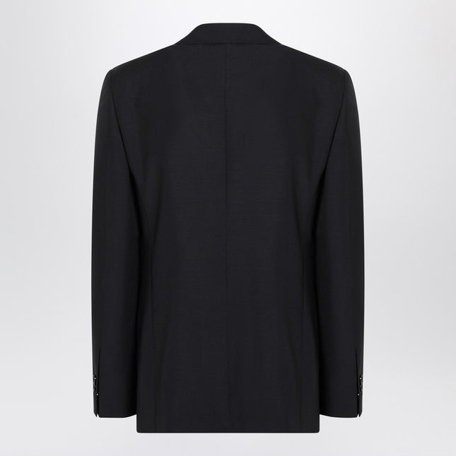 Burberry Navy blue wool blend jacket