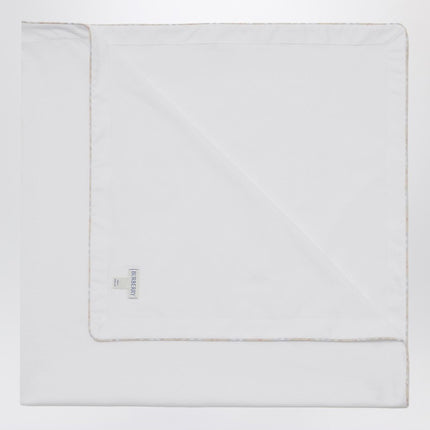 Burberry White cotton blanket