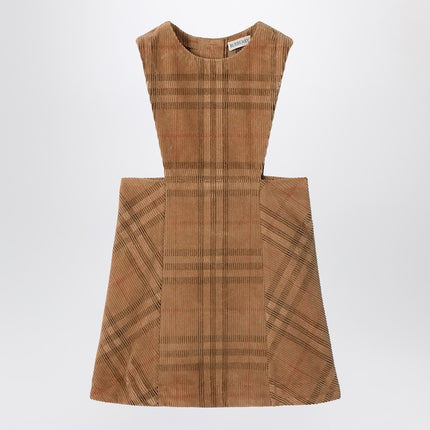 Burberry Corduroy check-patterned overalls