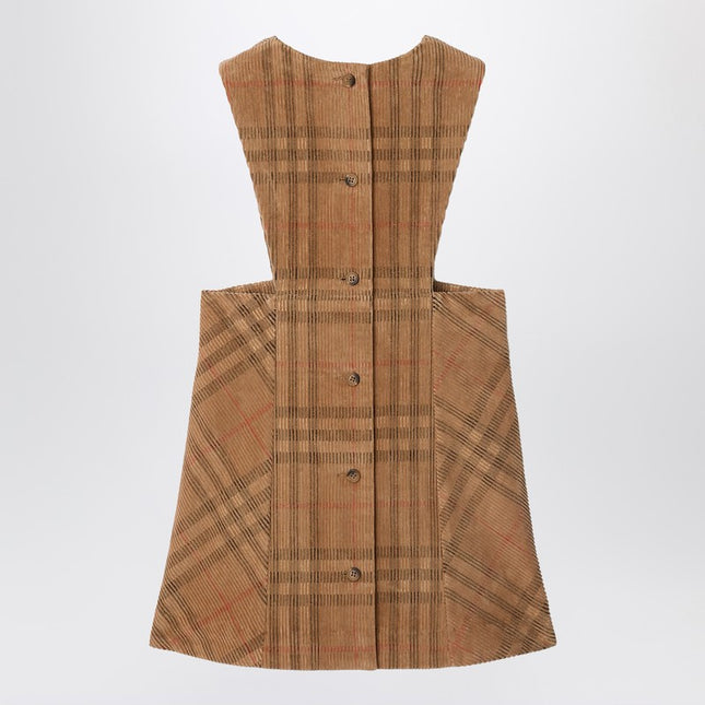 Burberry Corduroy check-patterned overalls