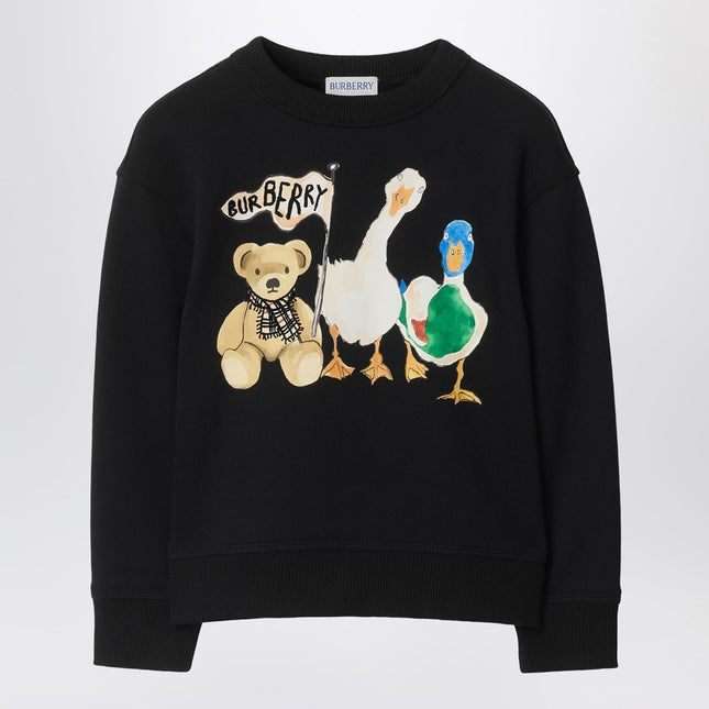 Burberry Black sweatshirt with Thomas bear and friends