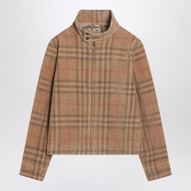 Burberry Corduroy jacket with Check pattern