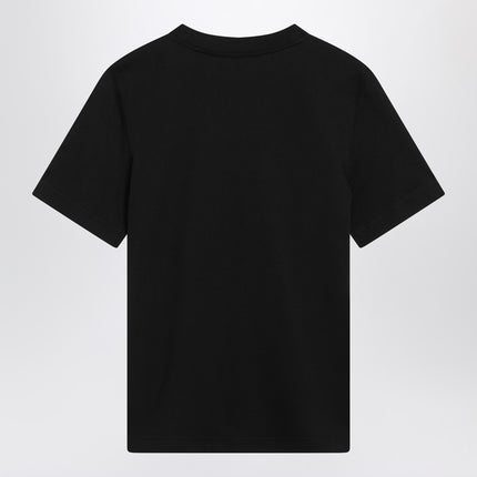 Burberry Black T-shirt with Equestrian Knight Design