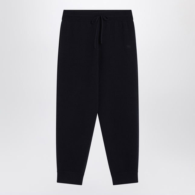 Burberry Navy blue cashmere-blend jogging pants