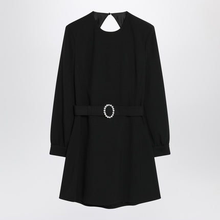Saint Laurent Black mini dress with belt
