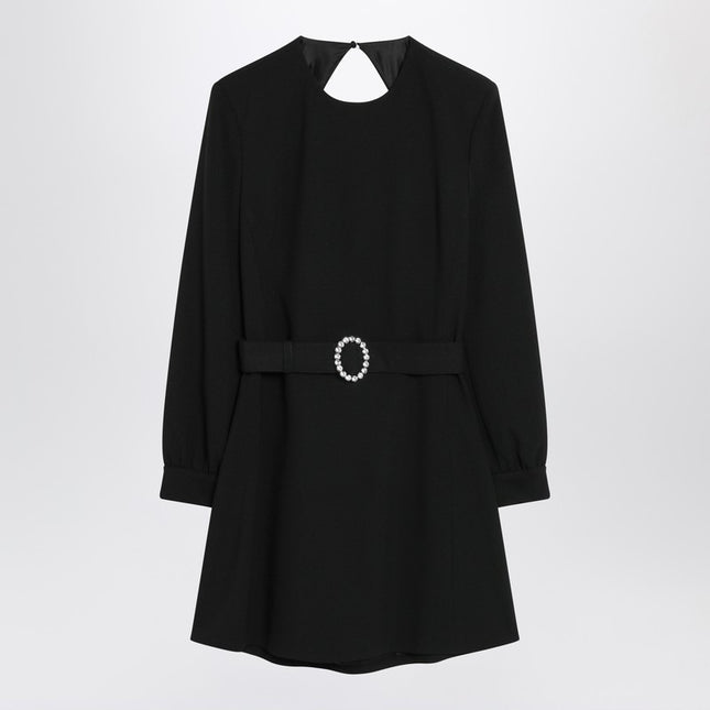 Saint Laurent Black mini dress with belt