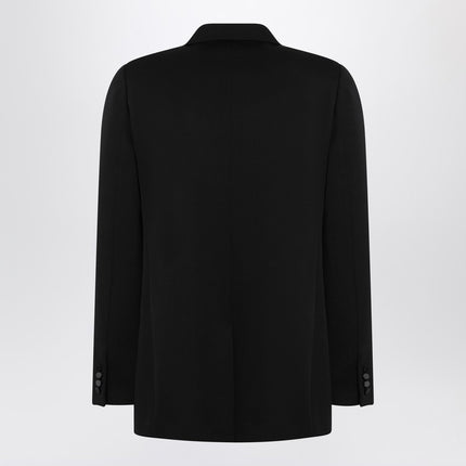 Saint Laurent Black grain de poudre tuxedo jacket