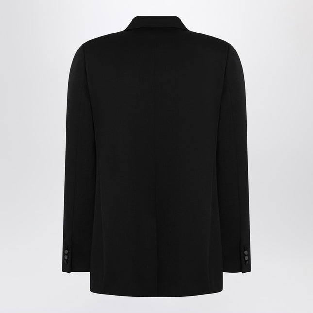 Saint Laurent Black grain de poudre tuxedo jacket