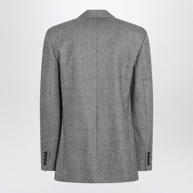 Saint Laurent Gray jacket in Prince of Wales check