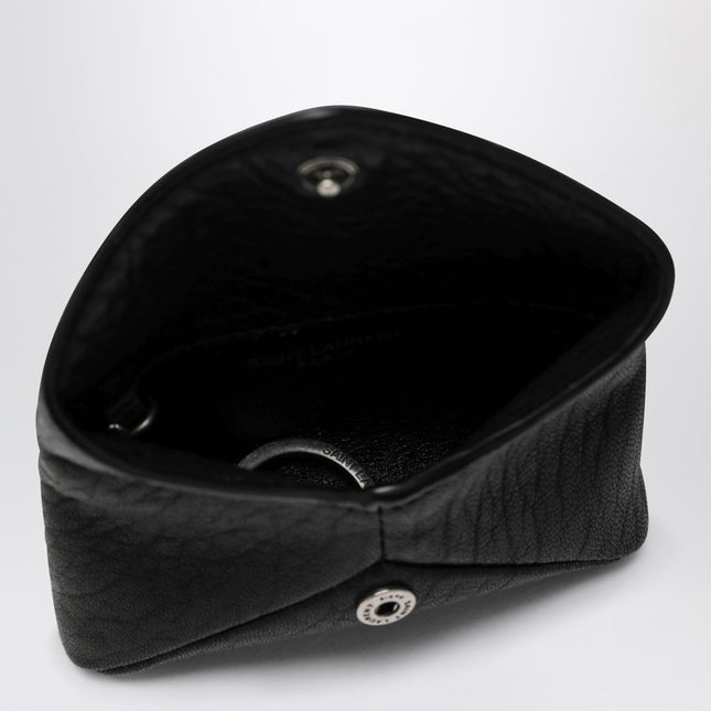 Saint Laurent Keychain case Envelope Cassandre black