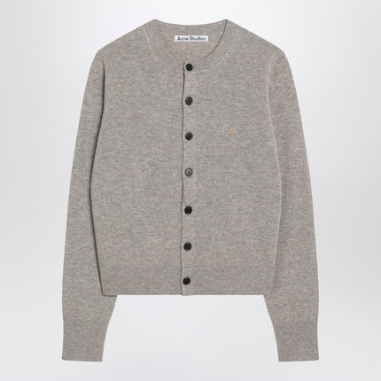 Acne Studios Grey melange yak wool cardigan